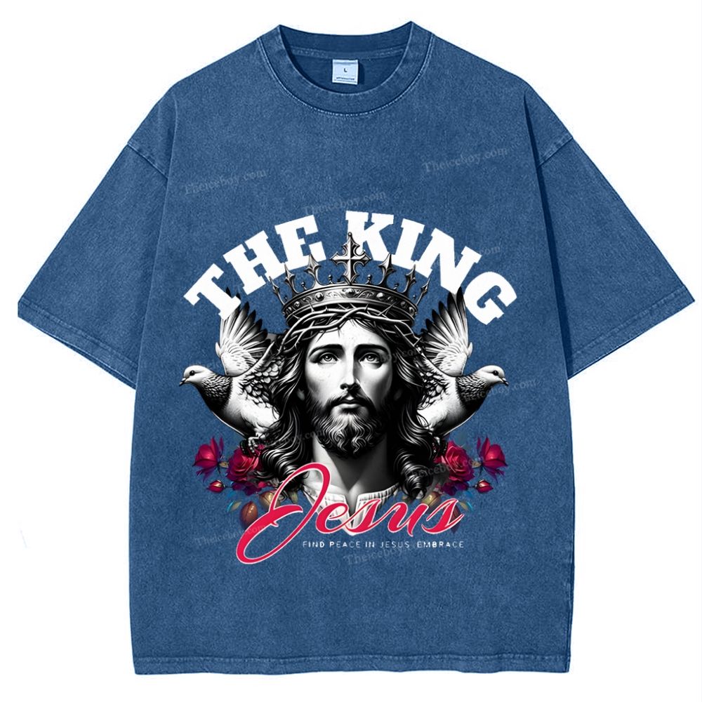 The King Jesus Snowflake Vintage Washed T-Shirt