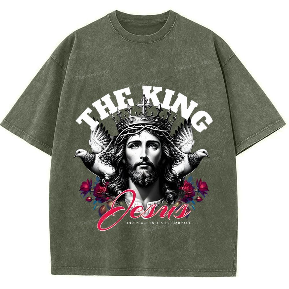 The King Jesus Snowflake Vintage Washed T-Shirt