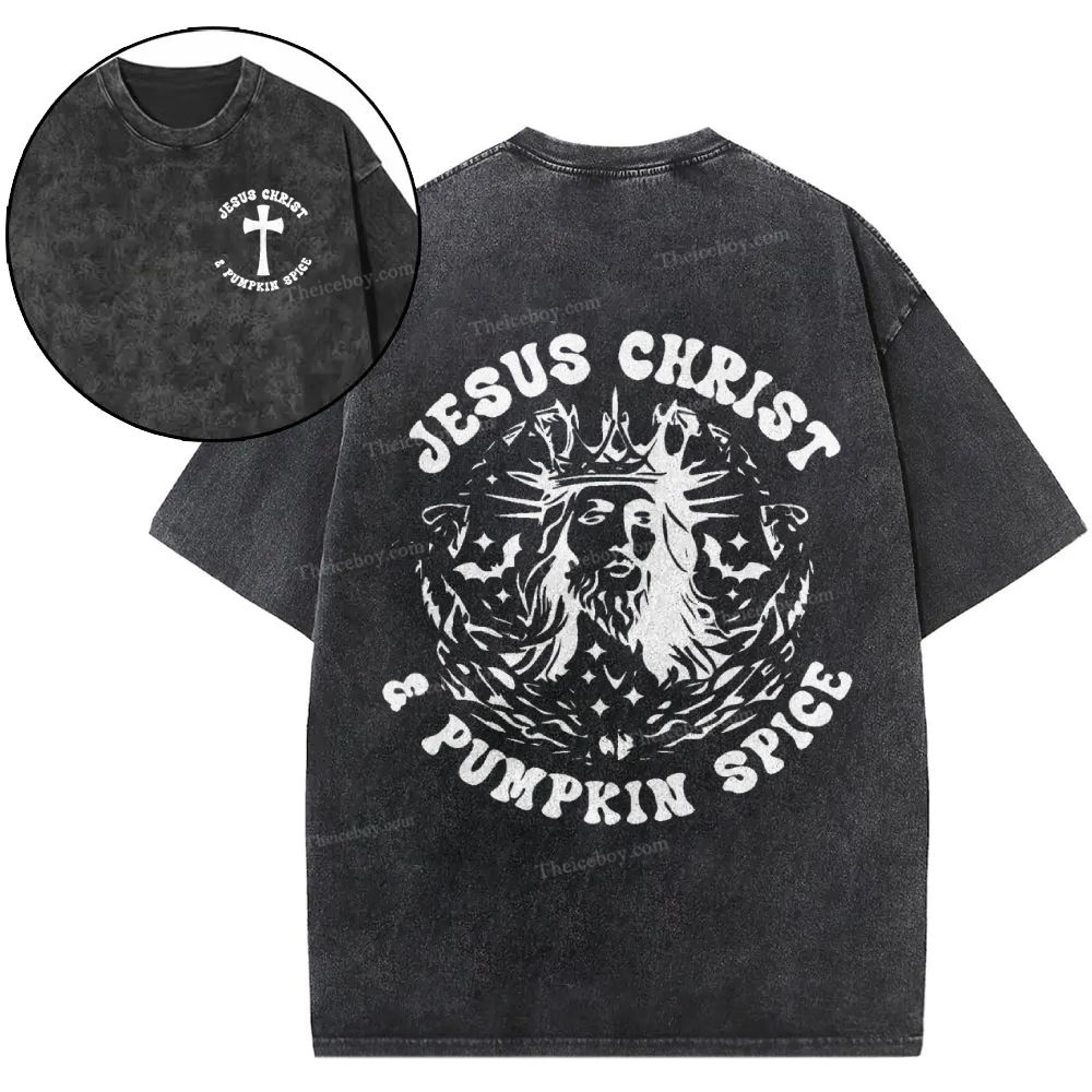 Jesus Christ Snowflake Vintage Washed T-Shirt
