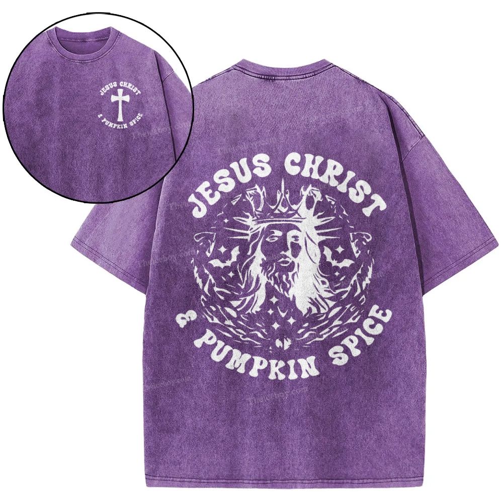 Jesus Christ Snowflake Vintage Washed T-Shirt