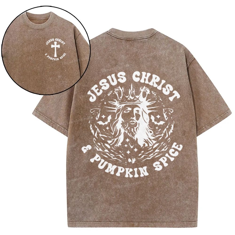 Jesus Christ Snowflake Vintage Washed T-Shirt