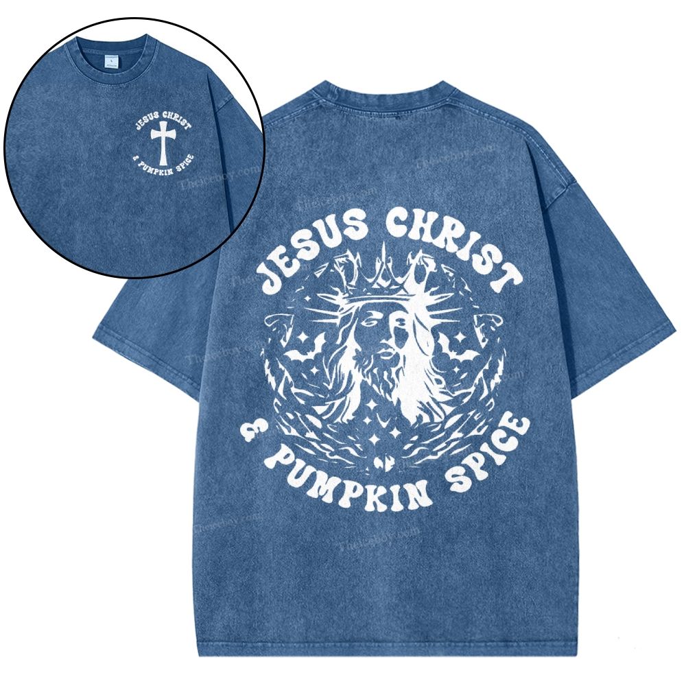 Jesus Christ Snowflake Vintage Washed T-Shirt