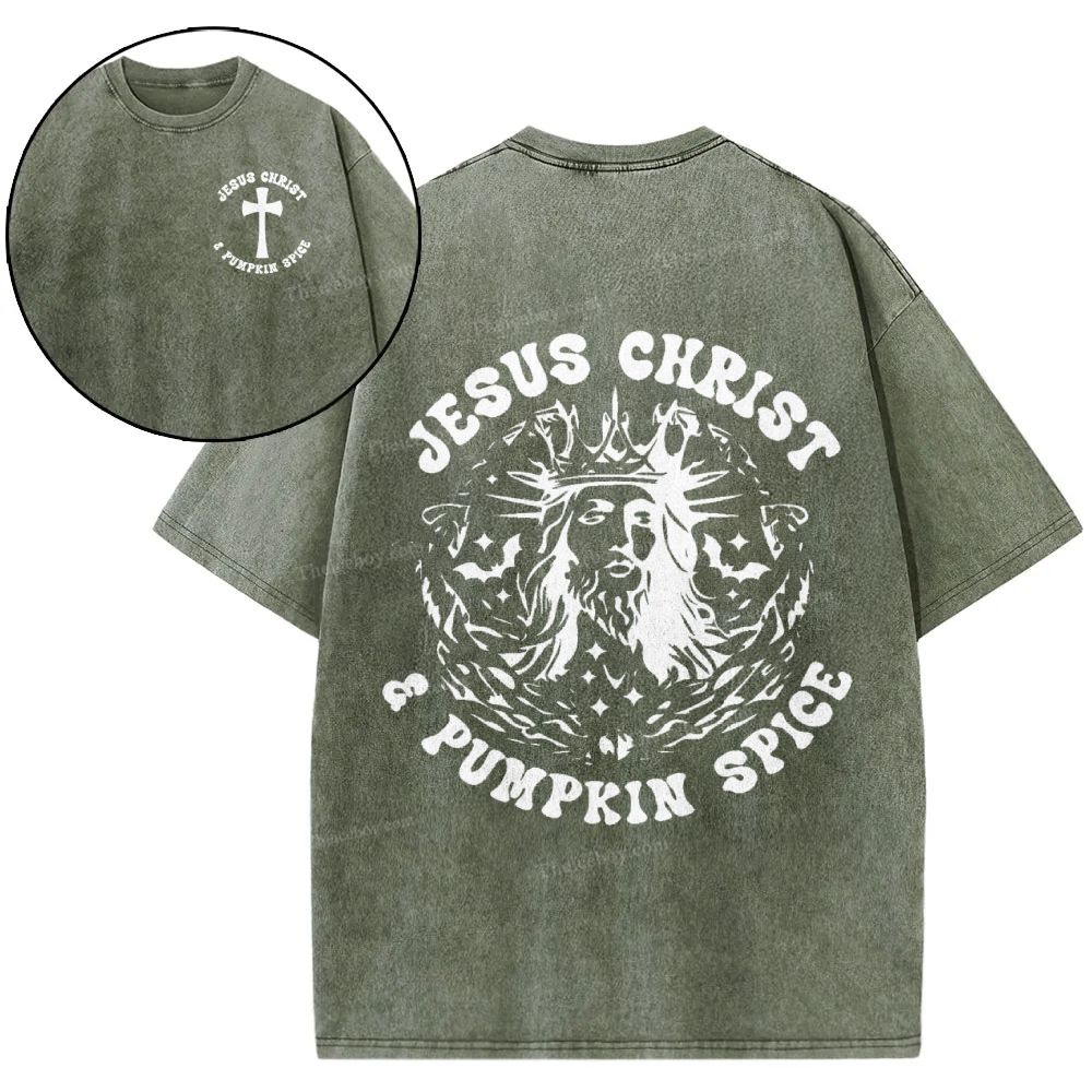 Jesus Christ Snowflake Vintage Washed T-Shirt