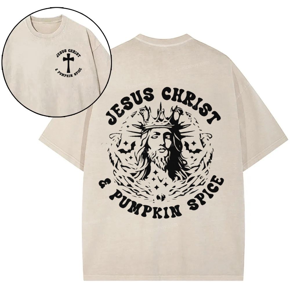 Jesus Christ Snowflake Vintage Washed T-Shirt