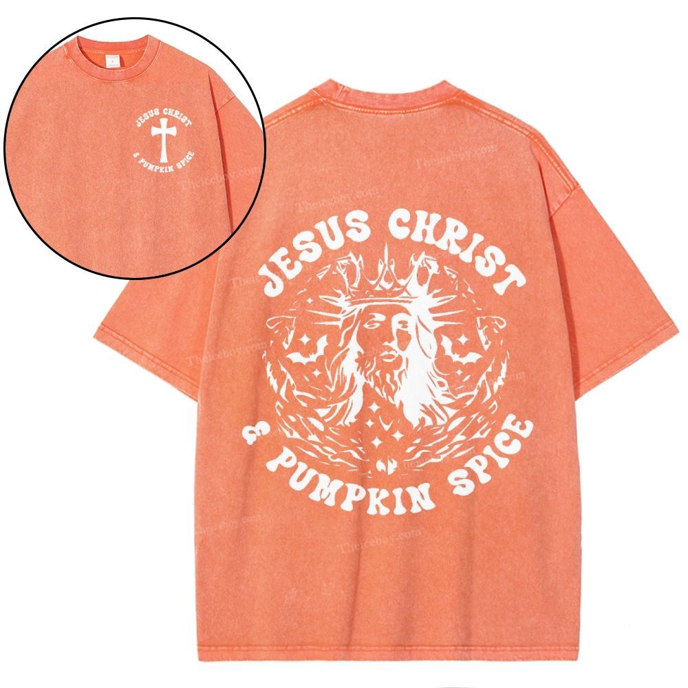 Jesus Christ Snowflake Vintage Washed T-Shirt