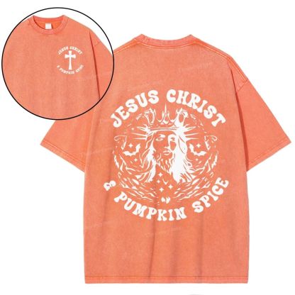 Jesus Christ Snowflake Vintage Washed T-Shirt