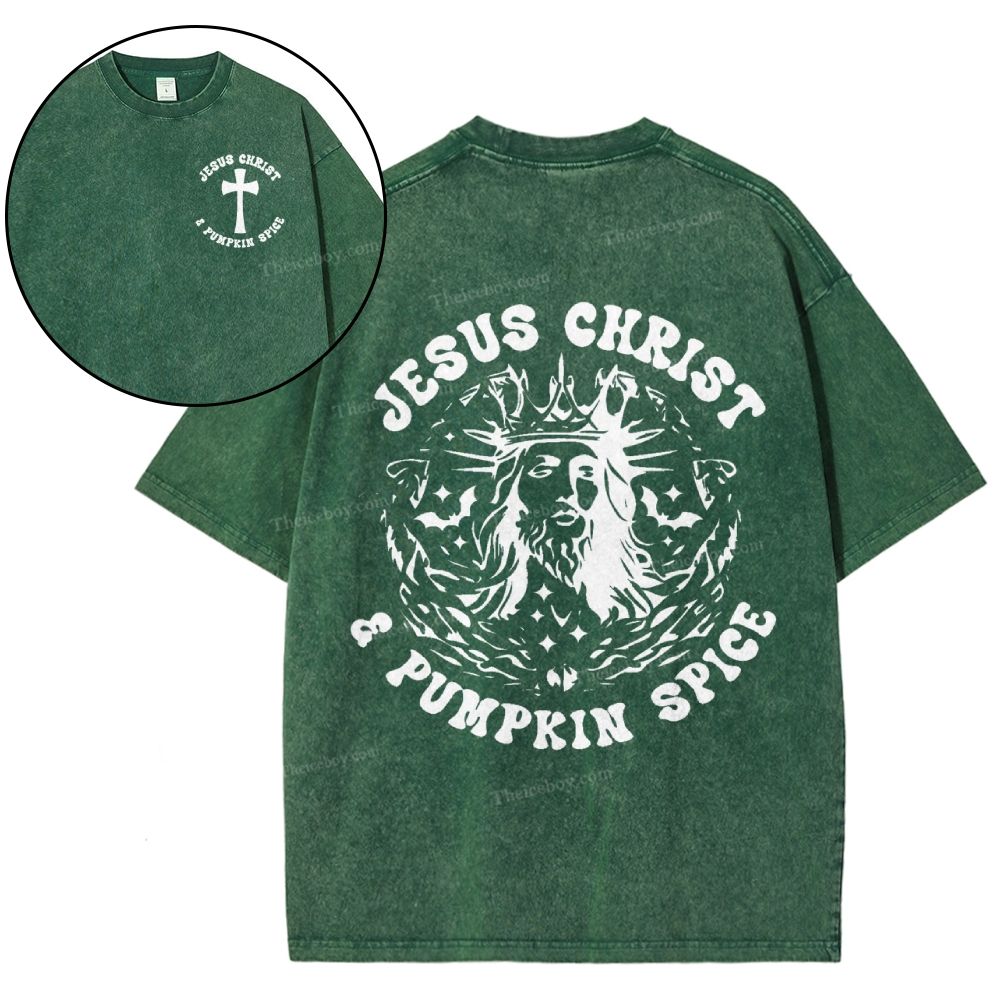 Jesus Christ Snowflake Vintage Washed T-Shirt