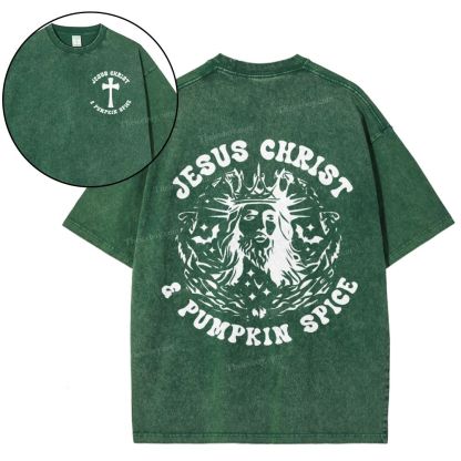Jesus Christ Snowflake Vintage Washed T-Shirt