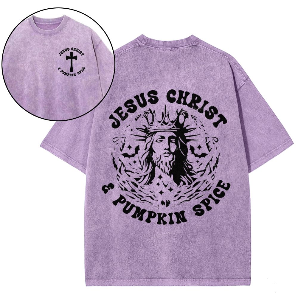 Jesus Christ Snowflake Vintage Washed T-Shirt