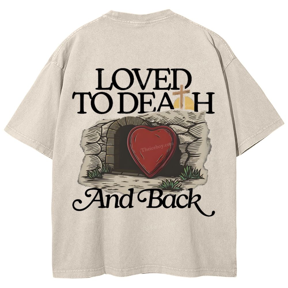 Love Jesus Snowflake Vintage Washed T-Shirt