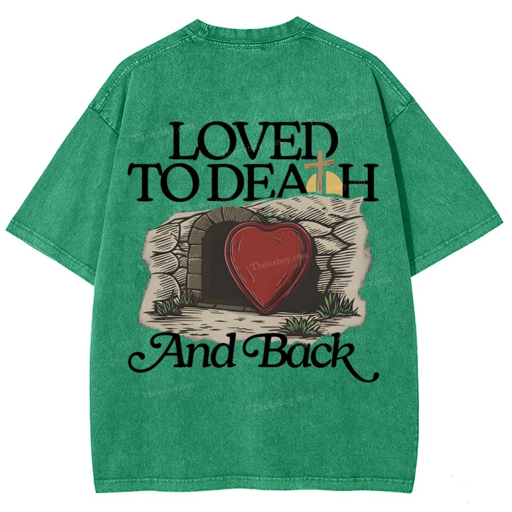 Love Jesus Snowflake Vintage Washed T-Shirt