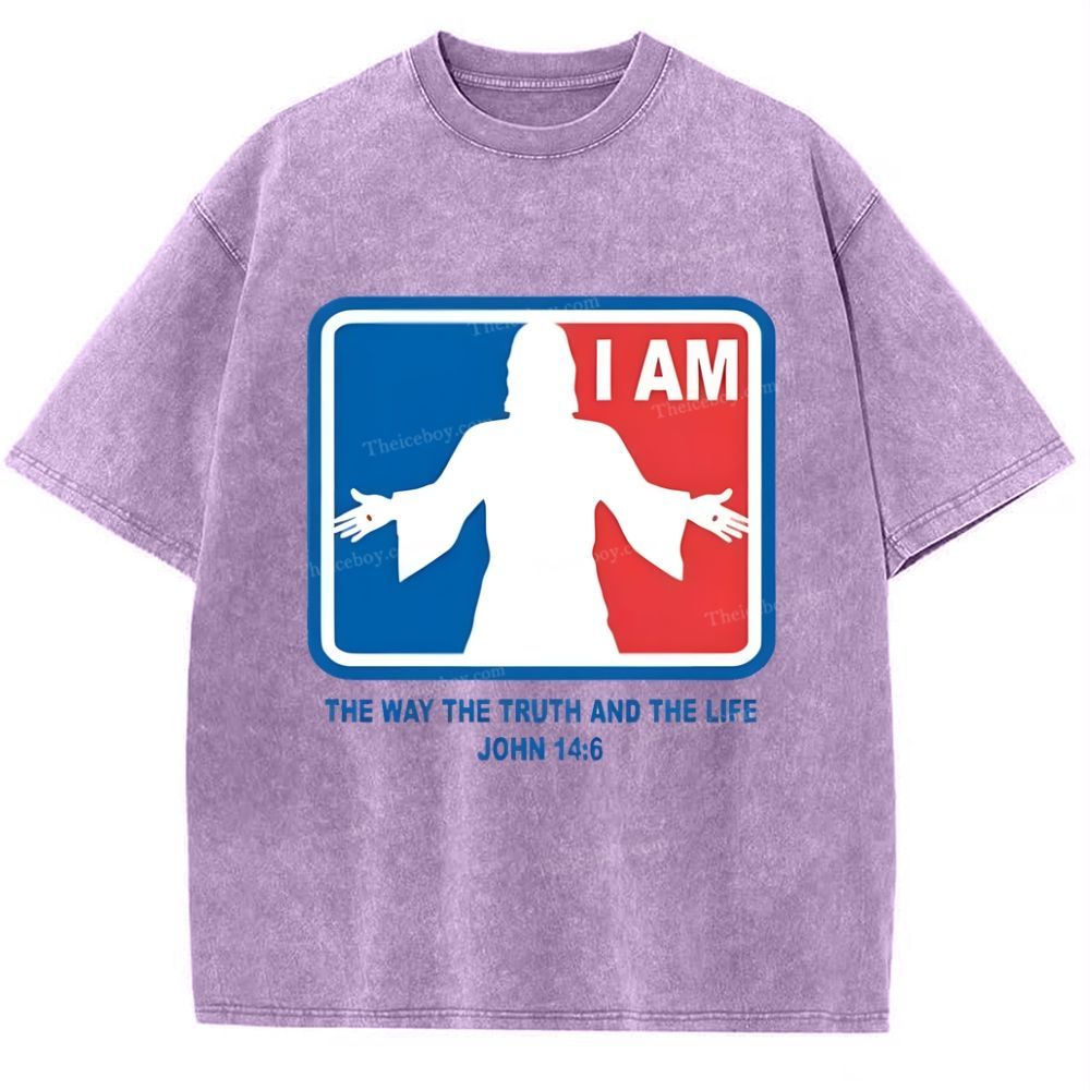 I Am The Way The Truth And The Life Snowflake Vintage Washed T-Shirt