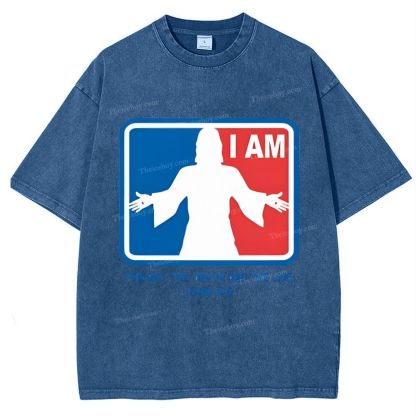 I Am The Way The Truth And The Life Snowflake Vintage Washed T-Shirt