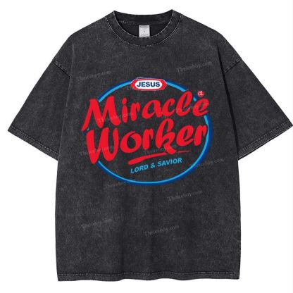 Miracle Worker Snowflake Vintage Washed T-Shirt