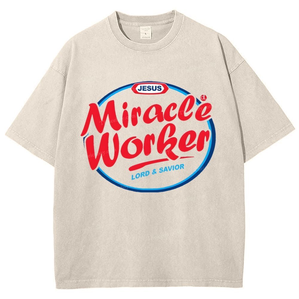 Miracle Worker Snowflake Vintage Washed T-Shirt
