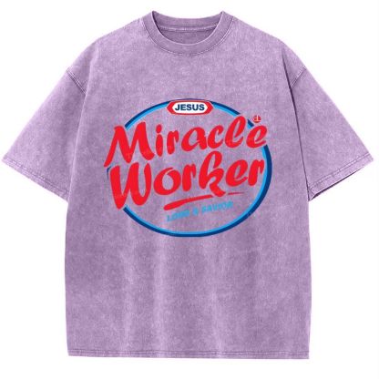 Miracle Worker Snowflake Vintage Washed T-Shirt