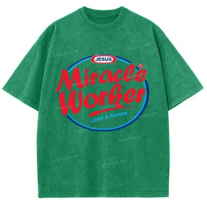 Miracle Worker Snowflake Vintage Washed T-Shirt