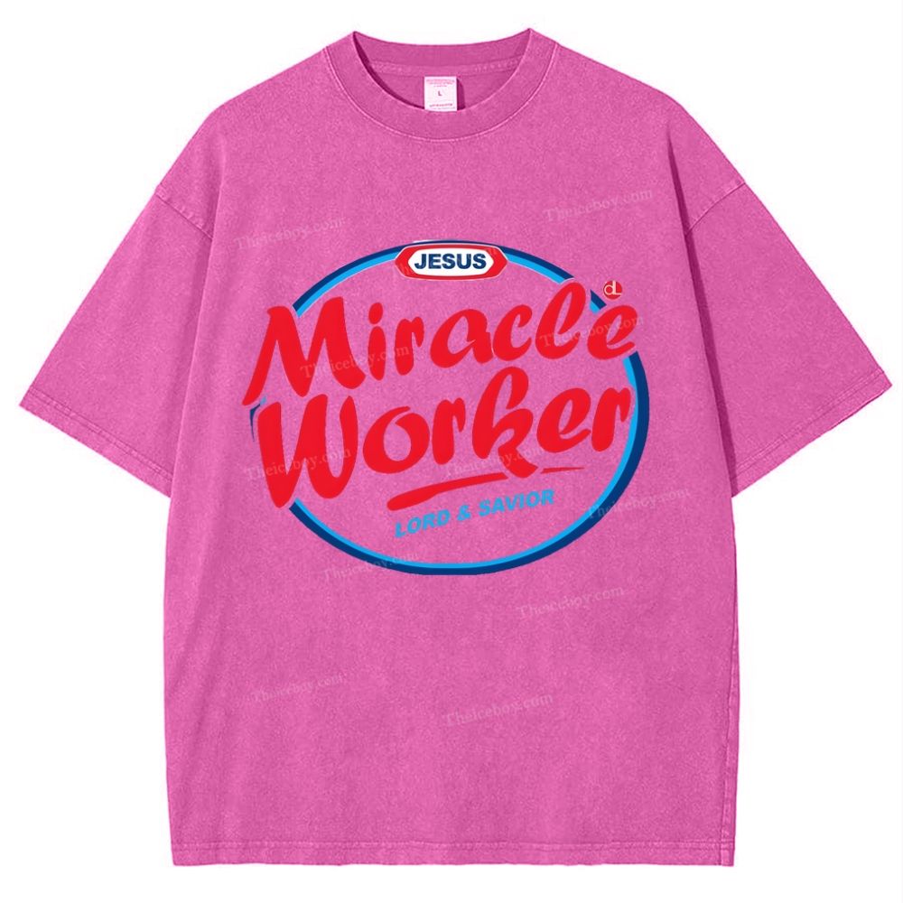 Miracle Worker Snowflake Vintage Washed T-Shirt