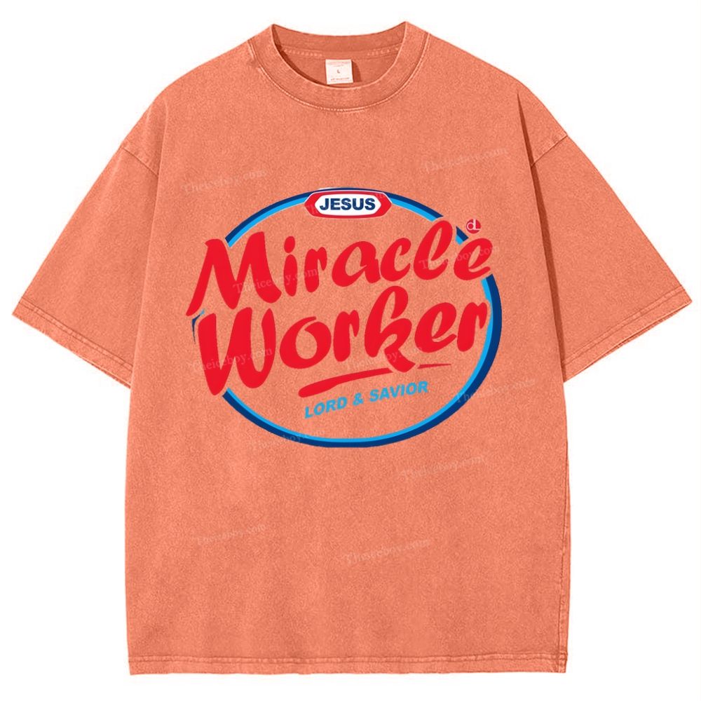 Miracle Worker Snowflake Vintage Washed T-Shirt