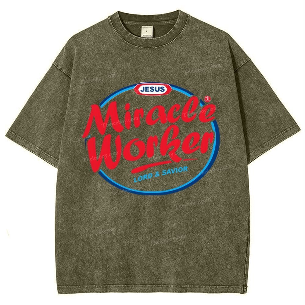 Miracle Worker Snowflake Vintage Washed T-Shirt