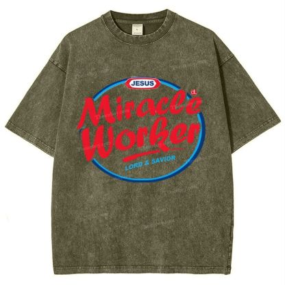 Miracle Worker Snowflake Vintage Washed T-Shirt