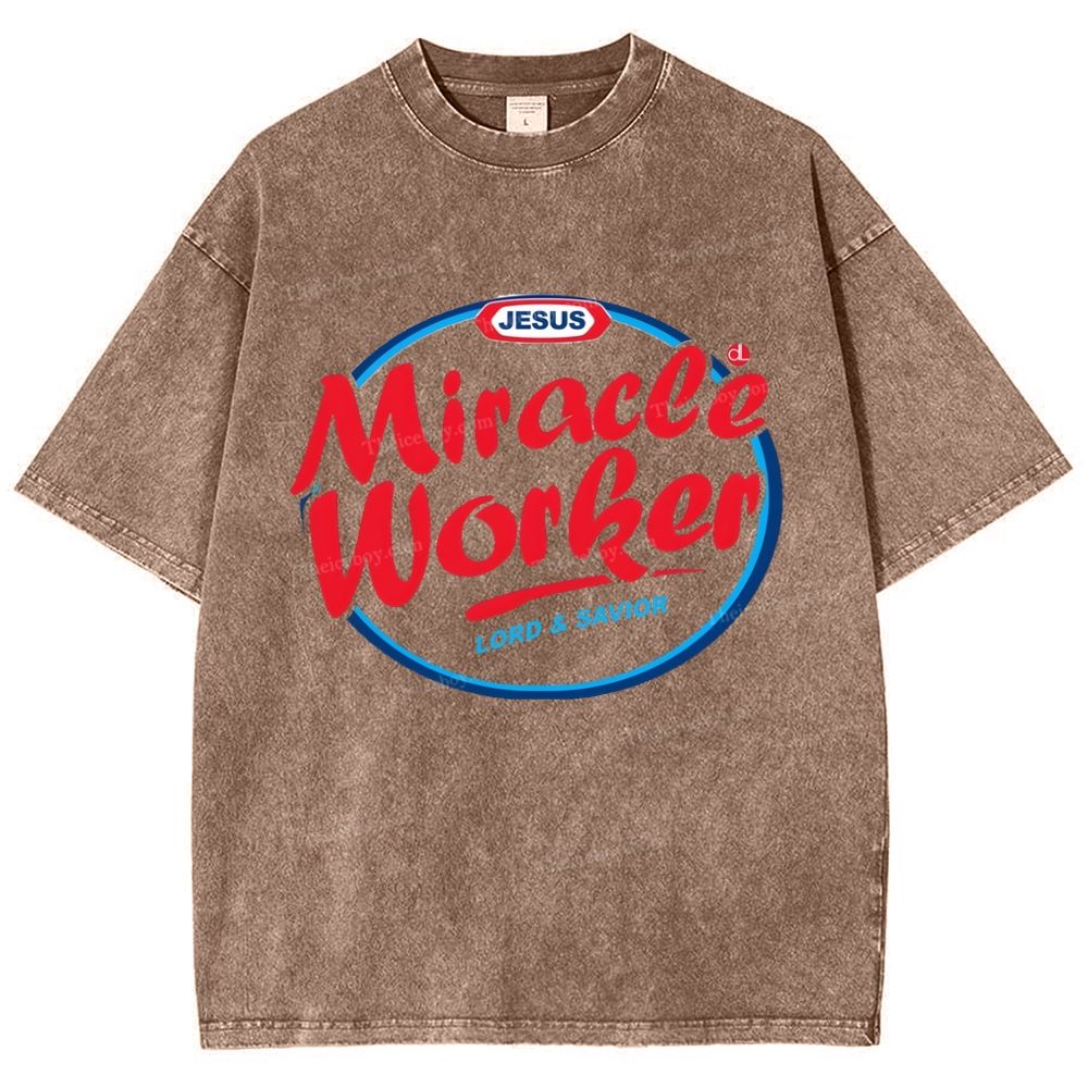 Miracle Worker Snowflake Vintage Washed T-Shirt