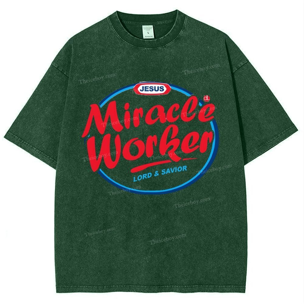Miracle Worker Snowflake Vintage Washed T-Shirt