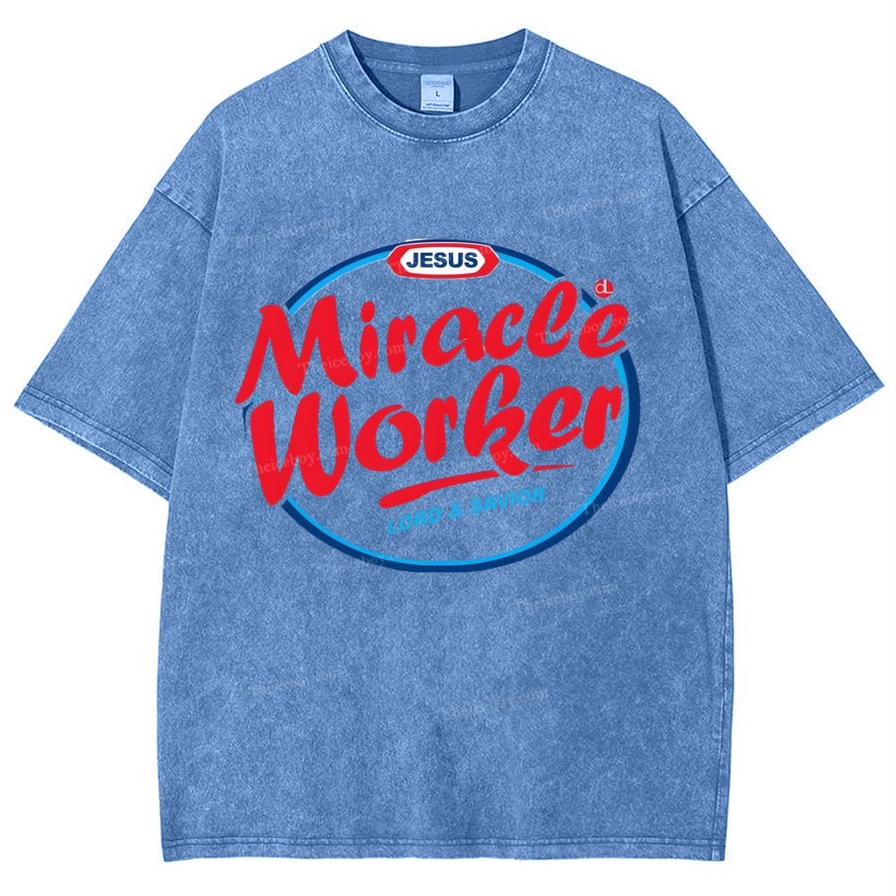 Miracle Worker Snowflake Vintage Washed T-Shirt