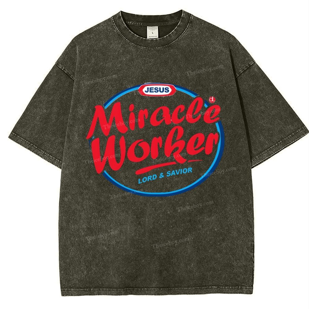 Miracle Worker Snowflake Vintage Washed T-Shirt