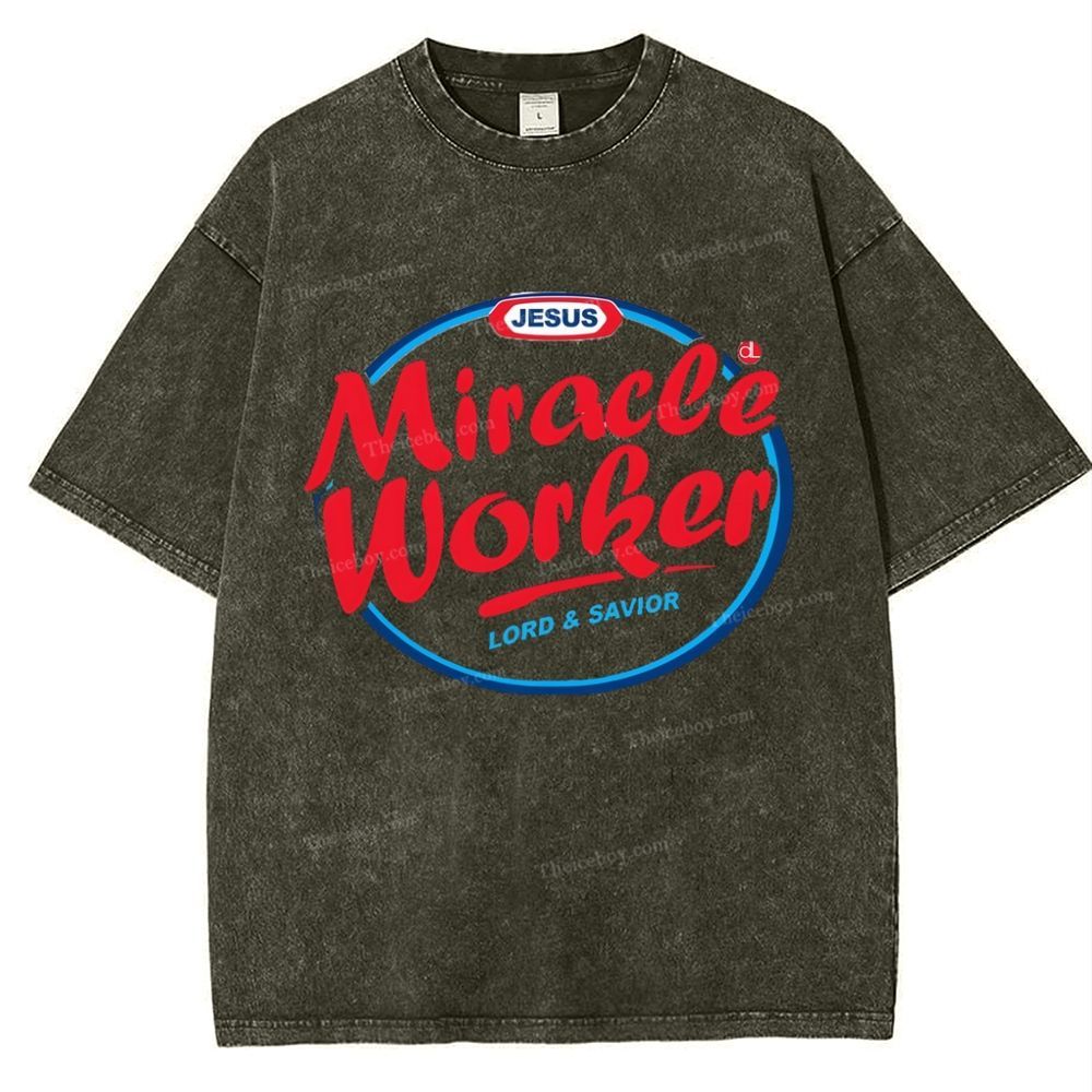 Miracle Worker Snowflake Vintage Washed T-Shirt