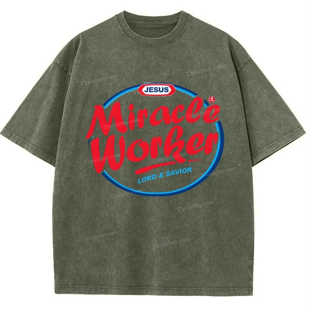 Miracle Worker Snowflake Vintage Washed T-Shirt