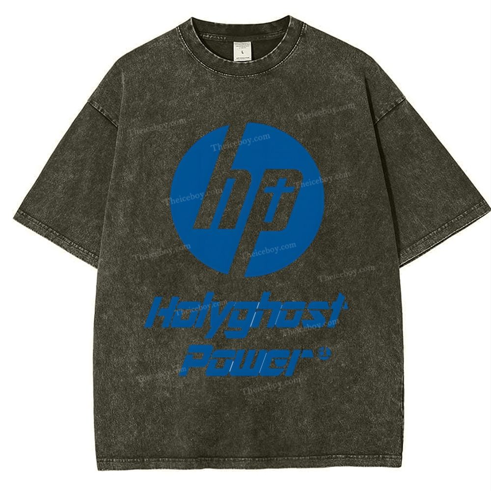 Holy Ghost Power Snowflake Vintage Washed T-Shirt