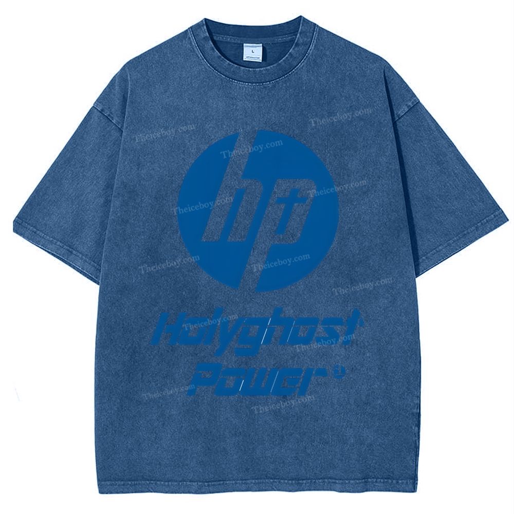 Holy Ghost Power Snowflake Vintage Washed T-Shirt