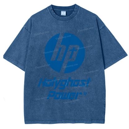 Holy Ghost Power Snowflake Vintage Washed T-Shirt