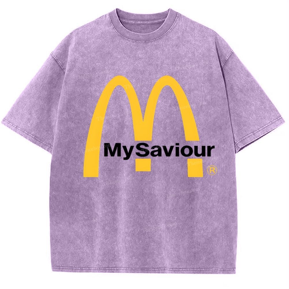 My Saviour Snowflake Vintage Washed T-Shirt