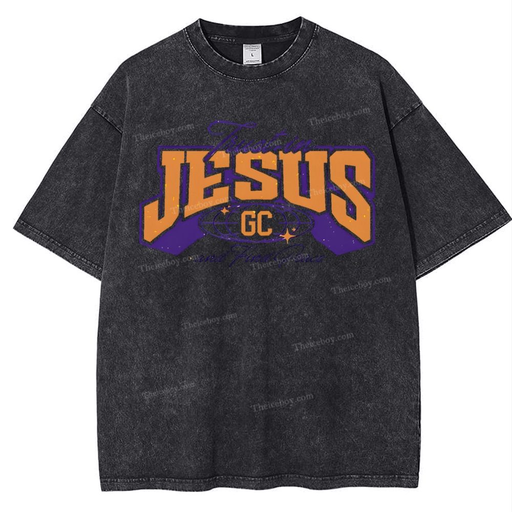 Jesus Snowflake Vintage Washed T-Shirt