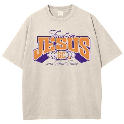 Jesus Snowflake Vintage Washed T-Shirt