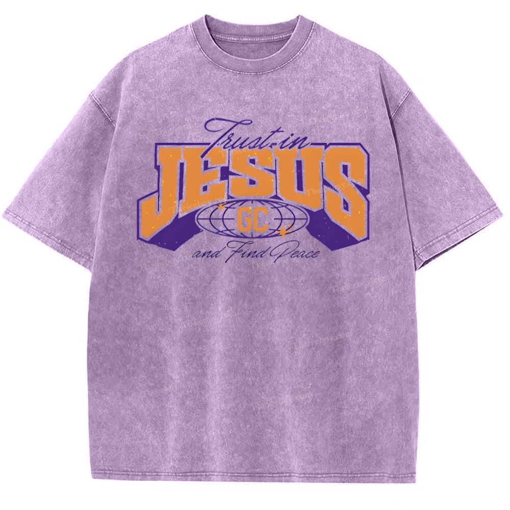 Jesus Snowflake Vintage Washed T-Shirt