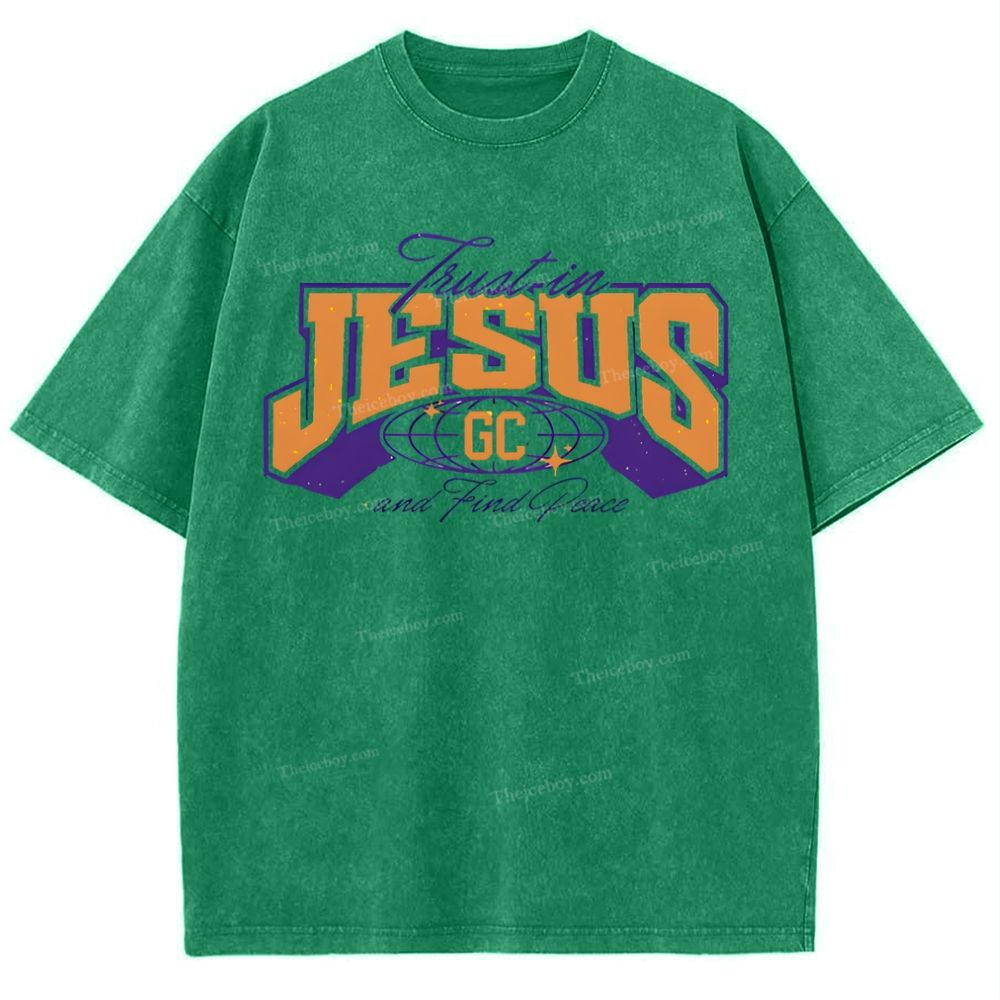 Jesus Snowflake Vintage Washed T-Shirt