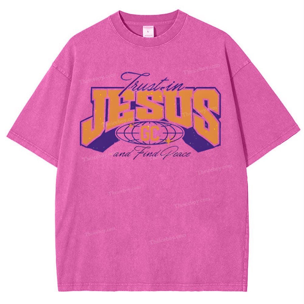 Jesus Snowflake Vintage Washed T-Shirt