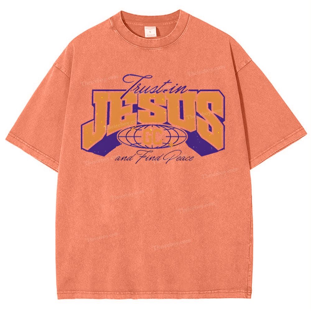 Jesus Snowflake Vintage Washed T-Shirt
