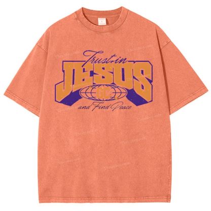 Jesus Snowflake Vintage Washed T-Shirt