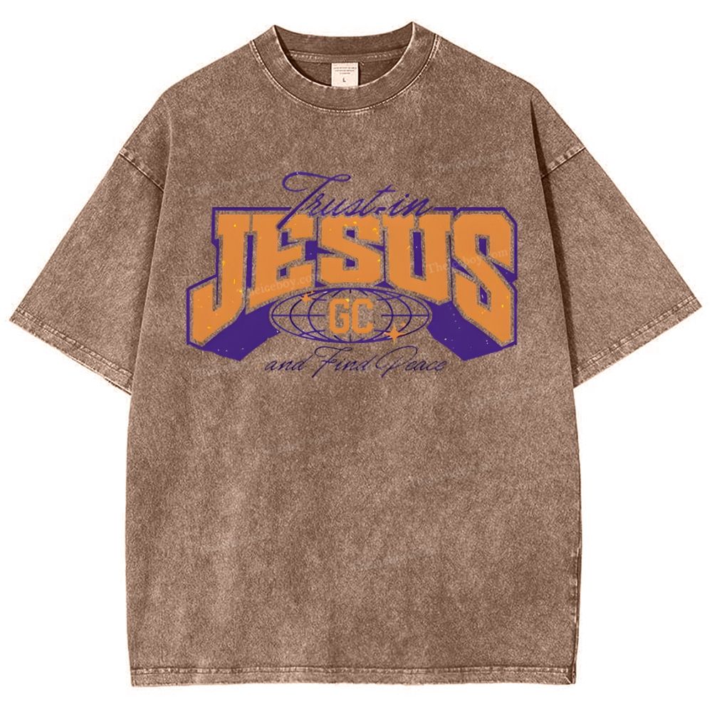 Jesus Snowflake Vintage Washed T-Shirt