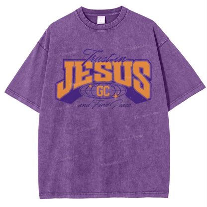Jesus Snowflake Vintage Washed T-Shirt