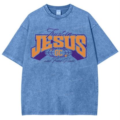 Jesus Snowflake Vintage Washed T-Shirt