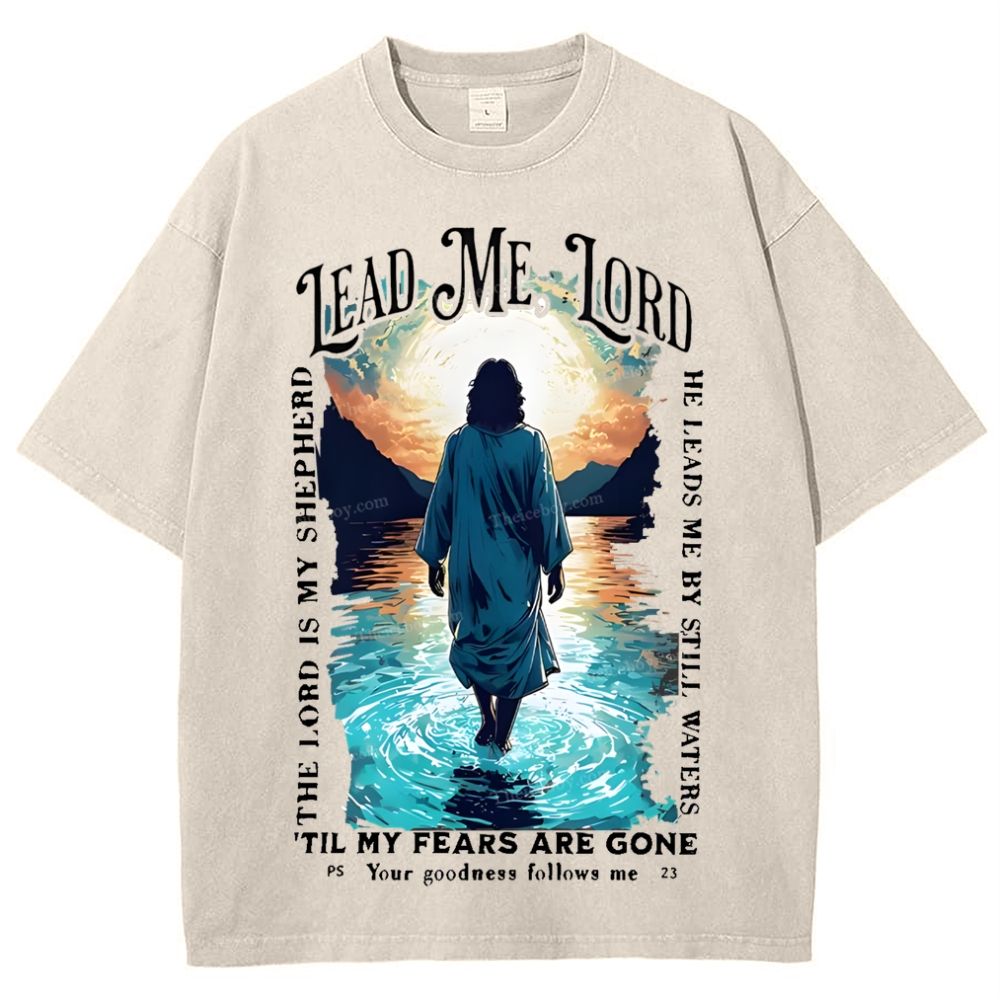 Lead Me Lord Snowflake Vintage Washed T-Shirt