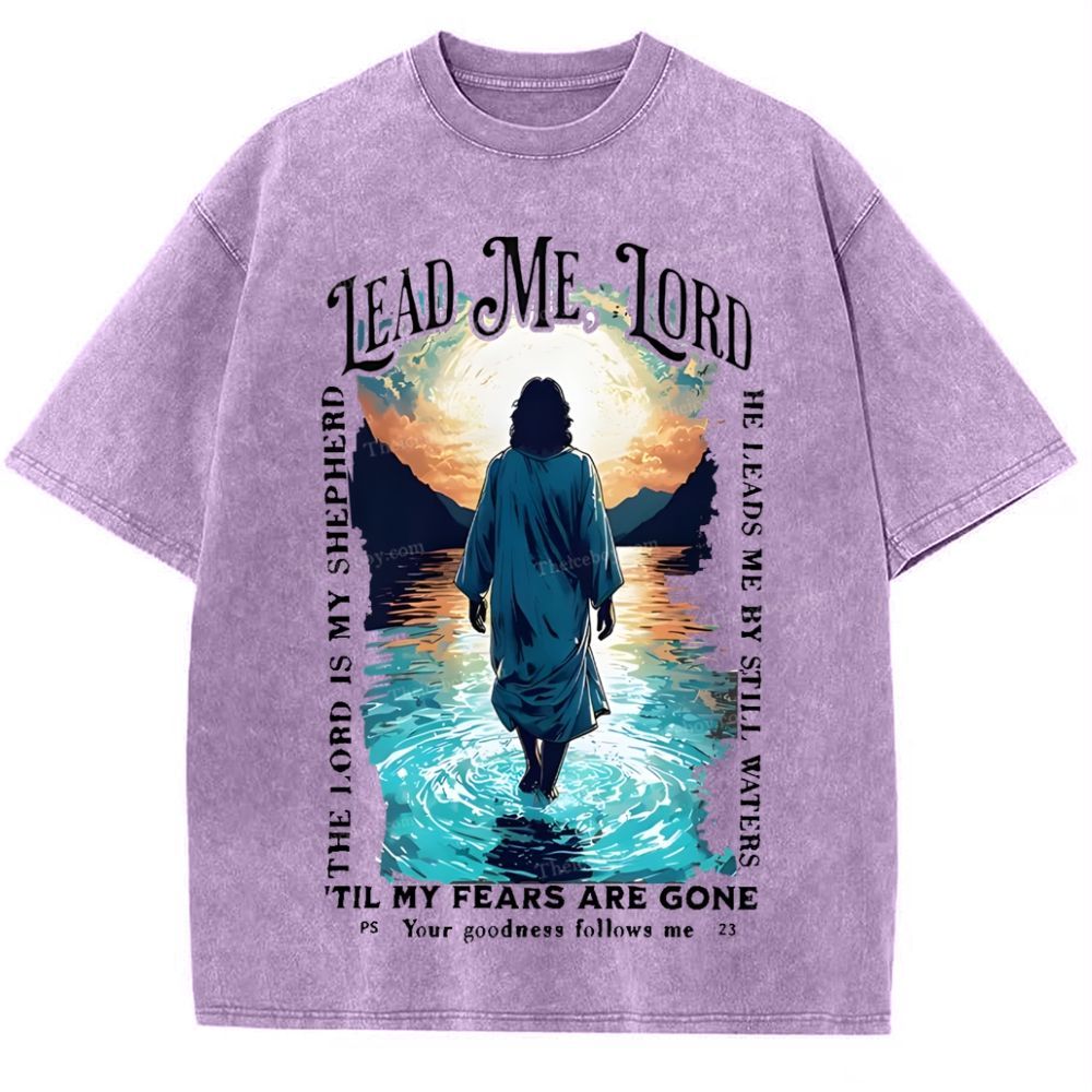 Lead Me Lord Snowflake Vintage Washed T-Shirt