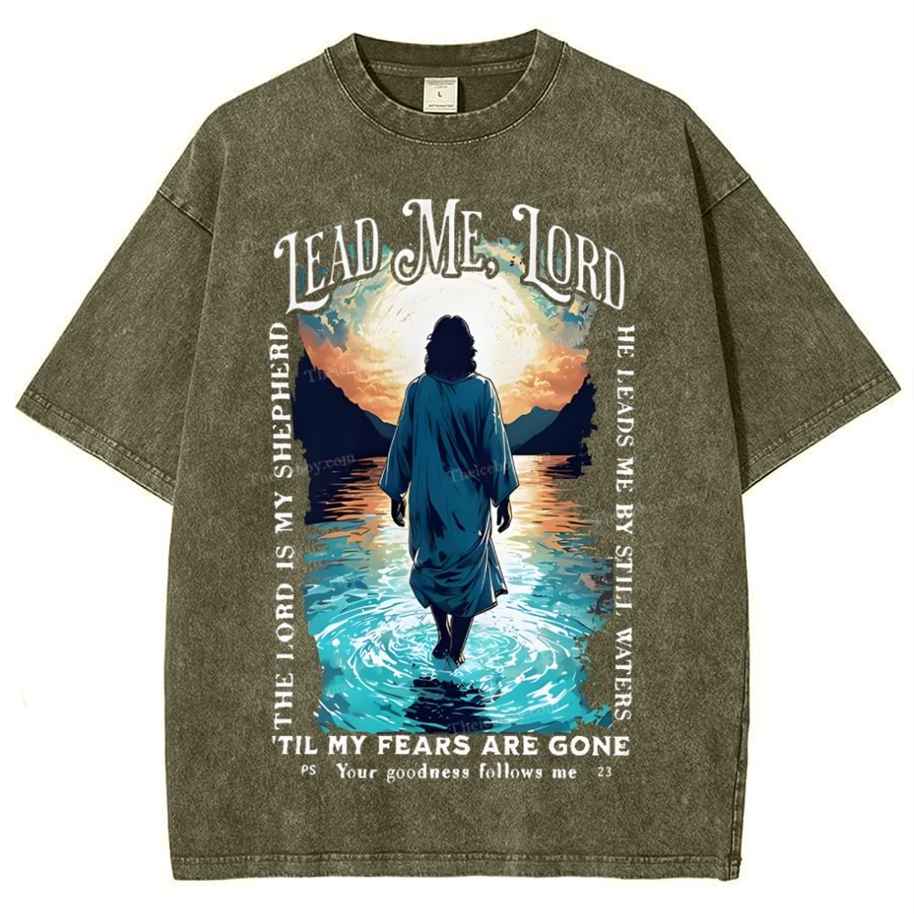 Lead Me Lord Snowflake Vintage Washed T-Shirt