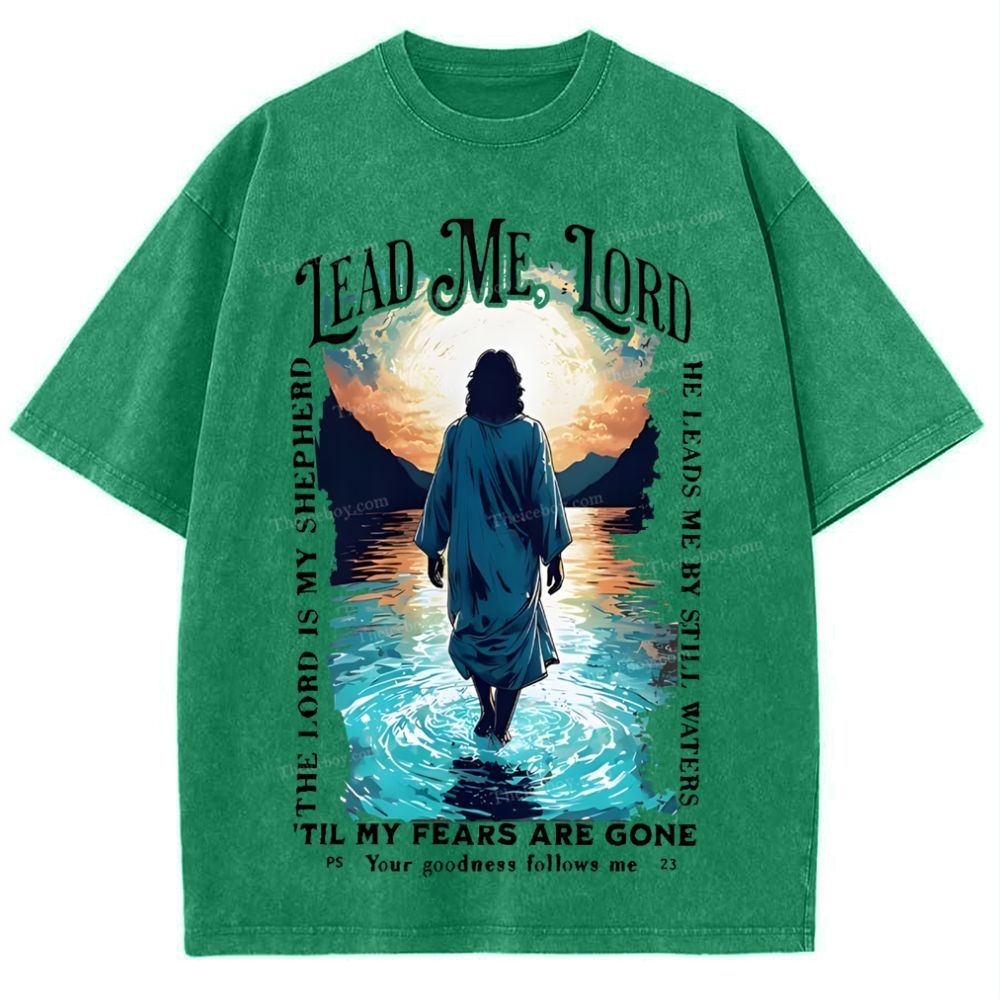 Lead Me Lord Snowflake Vintage Washed T-Shirt