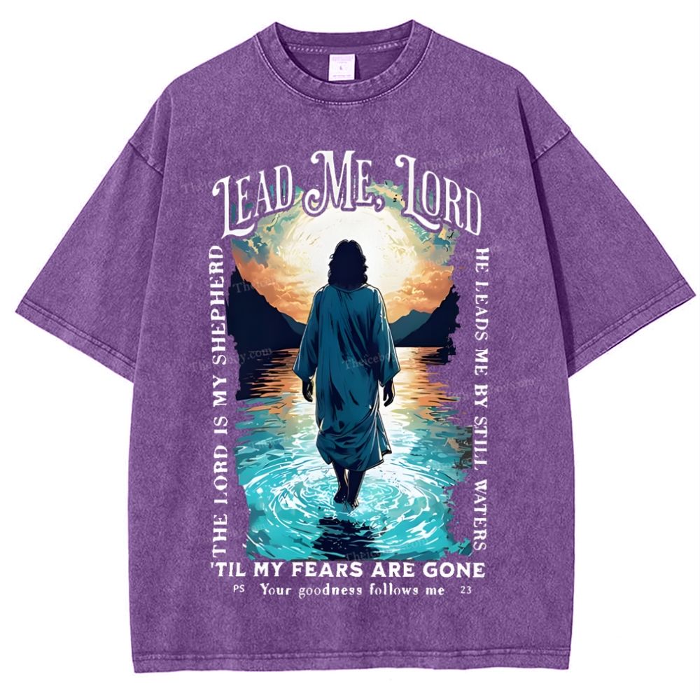 Lead Me Lord Snowflake Vintage Washed T-Shirt